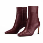 Fave Mid Boots in Burgendy 5
