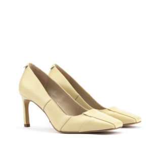 Fave Pump in Nappa Leather Cream Yellow 5