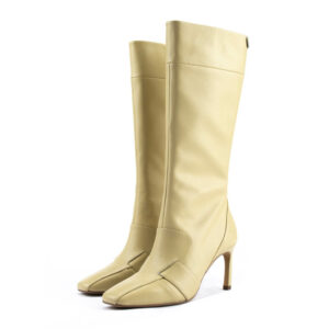 Fave Tall Boots in Cream Yellow 5