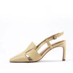Nappa Fave Sling Pump in Cream Yellow