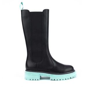 North Sea Tall Boots in Black Min Green 1