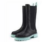 North Sea Tall Boots in Black Min Green 4