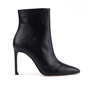 True Mist Leather Ankle Boots in Black 2