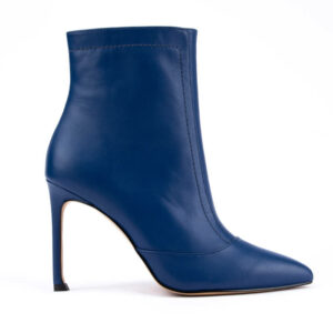 True Mist Leather Ankle Boots in Blue 2