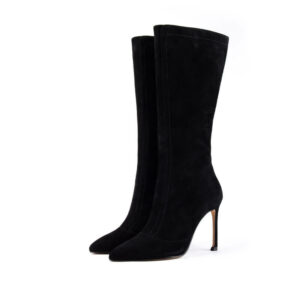 True North Sheep Faux Fleece Hight Boots in Black 3