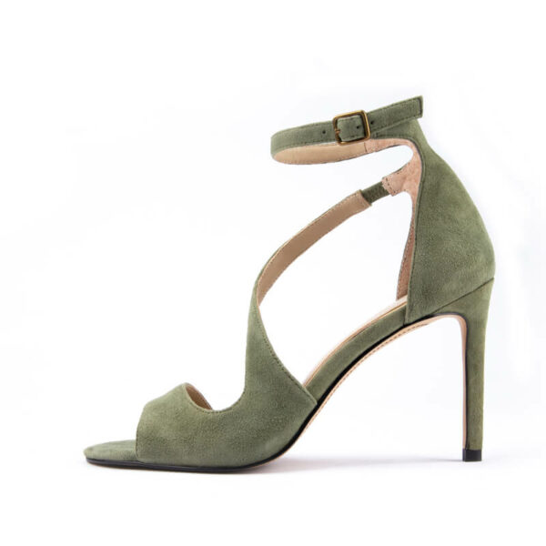Twilight Strap Heels in Olive Green 1