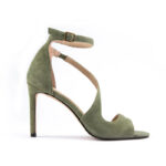 Twilight Strap Heels in Olive Green 5