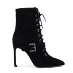 Urban Chic Lace Up Ankle Boots in Black 2