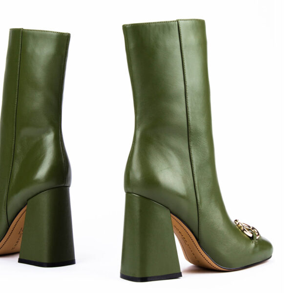 Winsome Boots in Olive Green 7
