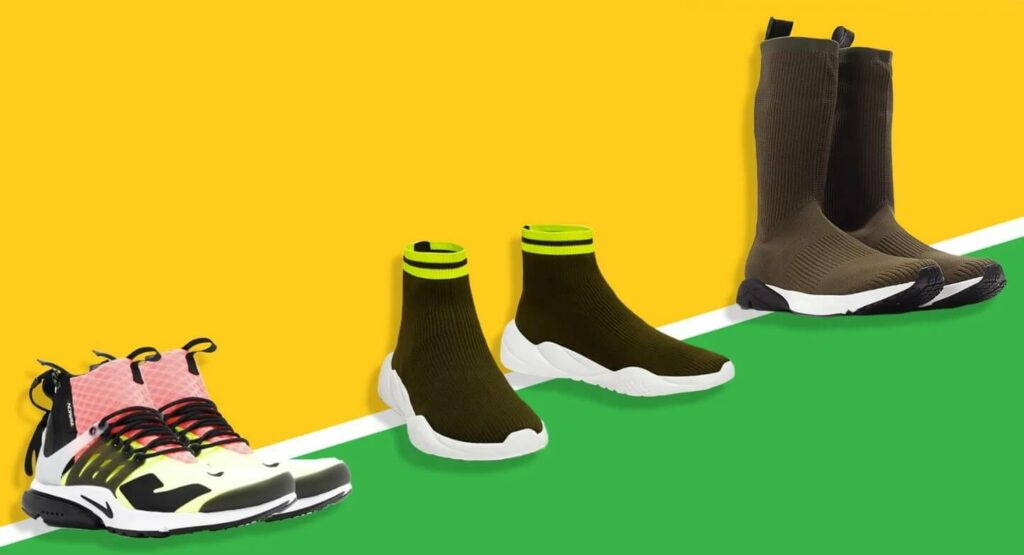 Sock-sneaker Mash-ups