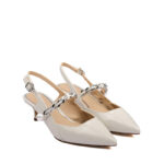 Eye-Catching Metallic Leather Heels with 5cm Heels 5