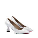 Factory Custom Pump Shoes in White 1