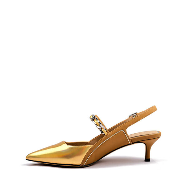 Trendy Metallic Leather High Heels with 5cmHeels 2